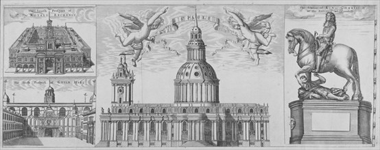 St Paul's Cathedral, City of London, 1710. Artist: Anon