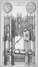 Tomb of John of Gaunt, old St Paul's Cathedral, City of London, 1656. Creator: Wenceslaus Hollar.