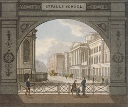 View of St Paul's School, City of London, 1820. Artist: Anon