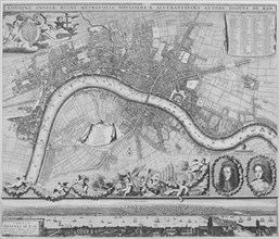 Map of London, 1690. Artist: Johannes de Ram