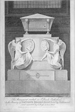 Monument to Captains James Mosse and Edward Riou, St Paul's Cathedral, City of London, 1806. Artist: Samuel Rawle