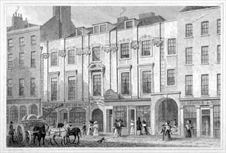 Shaftesbury House, Aldersgate Street, City of London, 1830. Artist: Anon