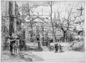 View of Master's House at Inner and Middle Temple, City of London, 1897. Artist: Percy Thomas