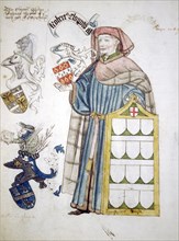 Robert Clopton, Lord Mayor of London 1441-1442, in his aldermanic robes, c1450. Artist: Roger Leigh