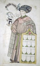 Stephen Broun, Lord Mayor of London 1438-1439 and 1448-1449, in aldermanic robes, c1450. Artist: Roger Leigh