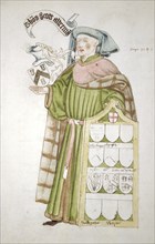 Thomas Scott, Lord Mayor of London 1458-1459, in aldermanic robes, c1450. Artist: Roger Leigh