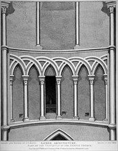 Part of the vestibule of the Temple Church, City of London, 1812. Artist: John Thomas Smith