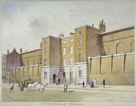 View of Whitecross Street Prison for debtors, London, c1840. Artist: Frederick Napoleon Shepherd