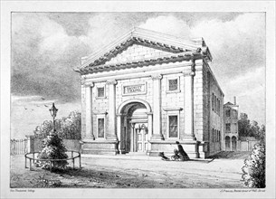 Trinity Chapel, St Thomas Square, Hackney, London, c1850. Artist: John Francis