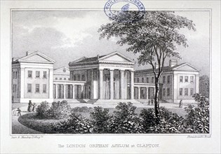 View of the London Orphan Asylum at Clapton, Hackney, London, c1835. Artist: Dean and Munday