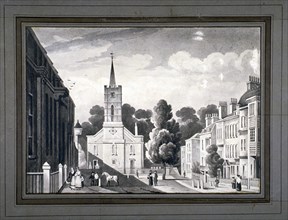 Church Row, Hampstead, London, c1830. Artist: L Garne