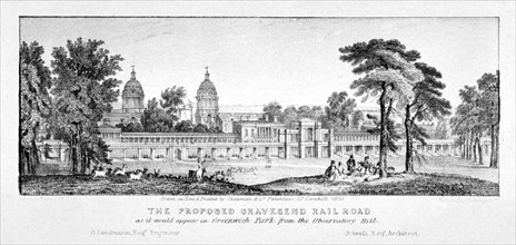 Greenwich Park, Greenwich, London, 1835. Artist: Chapman & Co