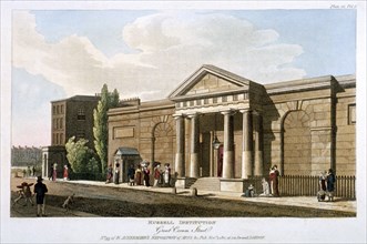 View of the Russell Institution, Great Coram Street, Bloomsbury, London, 1811. Artist: Anon