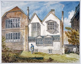 View of St Olave's School, Tooley Street, Bermondsey, London, c1820. Artist: Anon