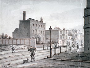 View of Upper Street, Islington, London, 1840. Artist: CH Matthews