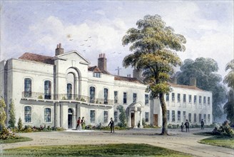 View of Brompton Lodge, Kensington, London, 1857. Artist: Thomas Hosmer Shepherd