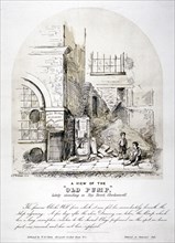 View of Clerks' Well pump in Ray Street, Finsbury, London, c1825.         Artist: FC Price