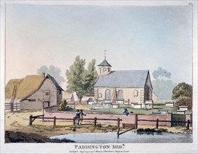 View of St Mary's Church, Paddington, London, 1791. Artist: Anon