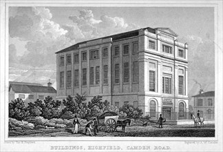 Buildings, Highfield, Camden Road', St Pancras, London, 1829. Artist: A McClatchie