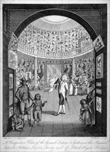 Interior view of the Leverian Museum, Albion Place, Southwark, London, c1795. Artist: William Skelton
