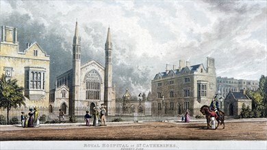 St Katherine's Hospital, Regent's Park, London, 1828. Artist: Anon