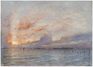 'The Lagoons, Venice', 1910. Artist: Albert Goodwin