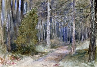 In a Wood', c1864-1930. Artist: Anna Lea Merritt