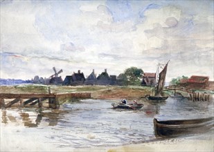 River Scene', c1864-1930. Artist: Anna Lea Merritt