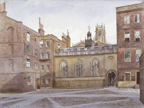 View of Clifford's Inn and Hall, London, 1884. Artist: John Crowther