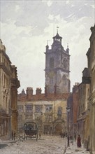 Church of St Giles without Cripplegate, City of London, 1880. Artist: John Crowther