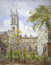 Church of St Michael, Cornhill, City of London, 1882. Artist: John Crowther