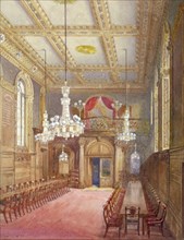 Interior of the Vintners' Hall, Upper Thames Street, London, 1888. Artist: John Crowther