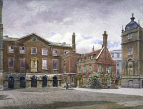 View of the grammar school at Christ's Hospital, Newgate Street, City of London, 1881. Artist: John Crowther