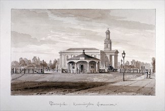 View of a turnpike at Kennington Common, Lambeth, London, 1827. Artist: John Chessell Buckler