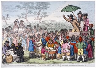 Election fair, Copenhagen Fields, London, 1795. Artist: James Gillray