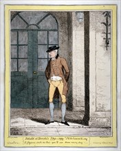 A man outside Brooks's Club, London, 1815. Artist: George Cruikshank