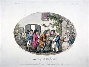 Swearing at Highgate', 1796. Artist: Isaac Cruikshank