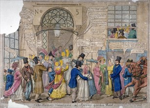 The moving panorama, or Spring Garden rout...', 1823. Artist: Anon