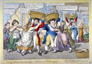 Royal fishmongers, or a welcome to Billingsgate', 1816. Artist: C Williams