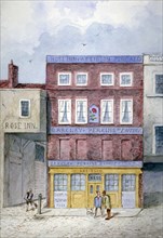 The Rose Inn, Farringdon Street, City of London, 1838. Artist: Frederick Napoleon Shepherd