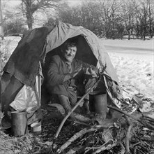 Makeshift shelter, Great Missenden, Buckinghamshire, c1946-c1959