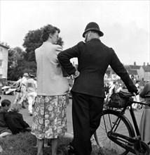 Conversation, Finchingfield Village Fair, Essex ,1958