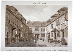 View of Queen's Court, Upper Ground Street, Southwark, London, 1827. Artist: John Chessell Buckler