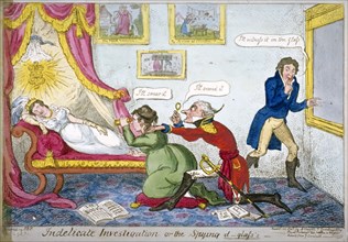 'Indelicate Investigation or the Spying D-glass's', 1813. Artist: George Cruikshank