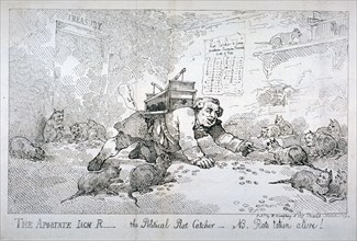 The apostate Jack R - the political rat catcher - NB. Rats taken alive!', 1784. Artist: Thomas Rowlandson