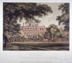 View of Eagle House, Brook Green, Hammersmith, London, c1810. Artist: Day & Haghe