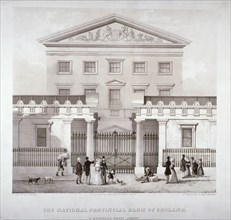 The National Provincial Bank at no 112 Bishopsgate Street, City of London, c1840. Artist: Anon