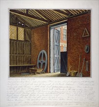 Part of the dwelling house of Sir Christopher Wren, Southwark, London, 1820. Artist: William Capon