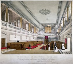 Interior view of the Foundling Chapel, Guilford Street, St Pancras, London, c1840. Artist: GR Sarjent