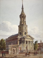 St Leonard's Church, Shoreditch, London, 1811. Artist: John Coney